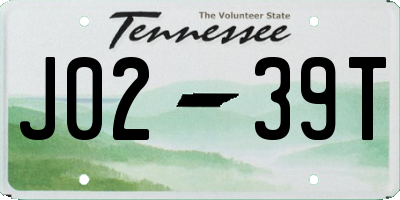 TN license plate J0239T