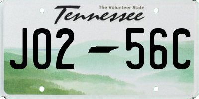 TN license plate J0256C