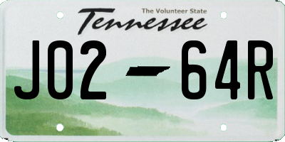 TN license plate J0264R