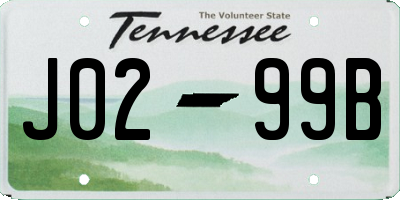 TN license plate J0299B