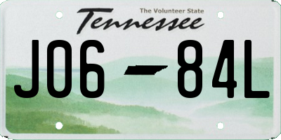 TN license plate J0684L