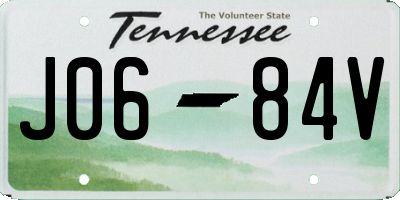 TN license plate J0684V