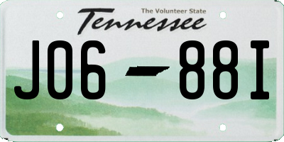 TN license plate J0688I