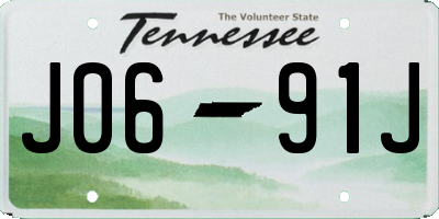 TN license plate J0691J