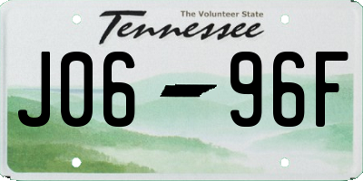 TN license plate J0696F