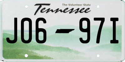 TN license plate J0697I