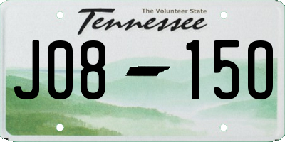 TN license plate J0815O