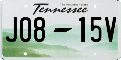 TN license plate J0815V