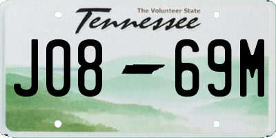 TN license plate J0869M