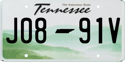 TN license plate J0891V
