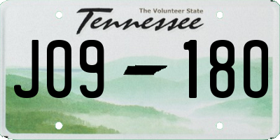 TN license plate J0918O