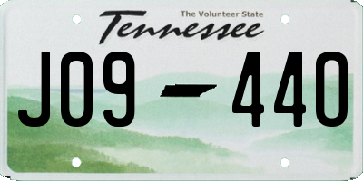 TN license plate J0944O