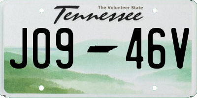 TN license plate J0946V
