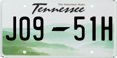 TN license plate J0951H