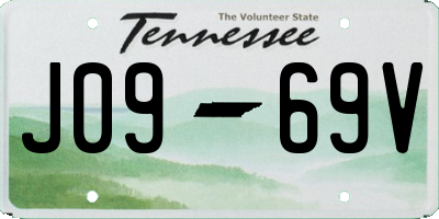 TN license plate J0969V