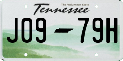 TN license plate J0979H