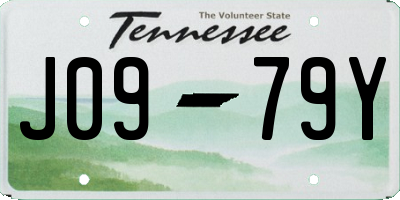 TN license plate J0979Y