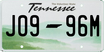 TN license plate J0996M