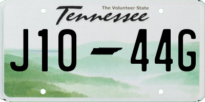 TN license plate J1044G
