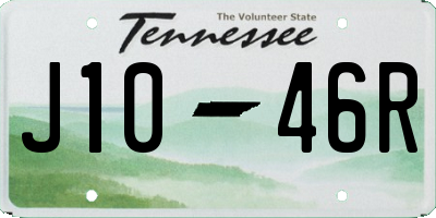 TN license plate J1046R