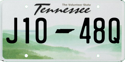 TN license plate J1048Q