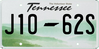 TN license plate J1062S