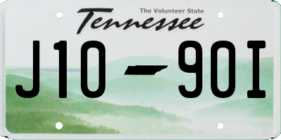 TN license plate J1090I