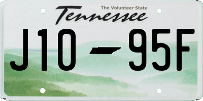 TN license plate J1095F