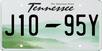 TN license plate J1095Y
