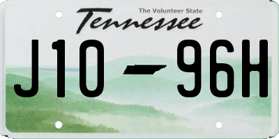 TN license plate J1096H