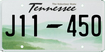TN license plate J1145O