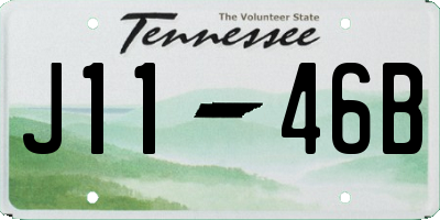TN license plate J1146B