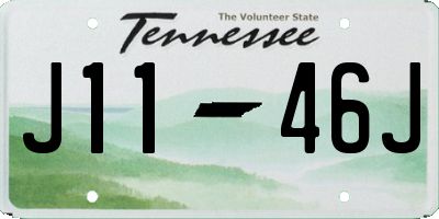 TN license plate J1146J