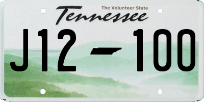 TN license plate J1210O