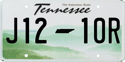 TN license plate J1210R
