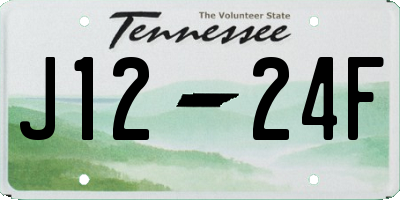 TN license plate J1224F
