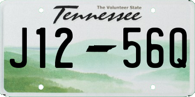 TN license plate J1256Q