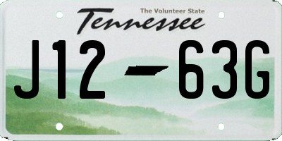 TN license plate J1263G