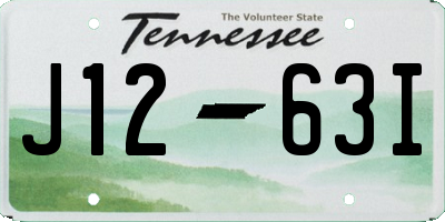 TN license plate J1263I
