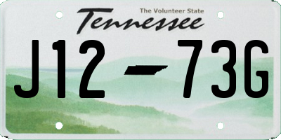TN license plate J1273G