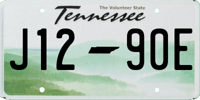 TN license plate J1290E