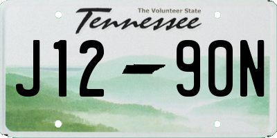 TN license plate J1290N
