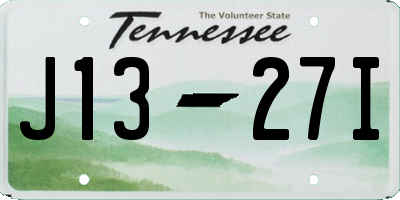 TN license plate J1327I