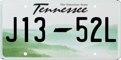 TN license plate J1352L
