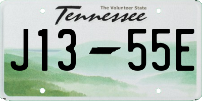 TN license plate J1355E