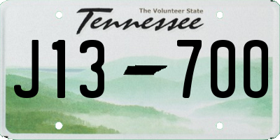 TN license plate J1370O