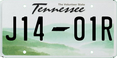 TN license plate J1401R