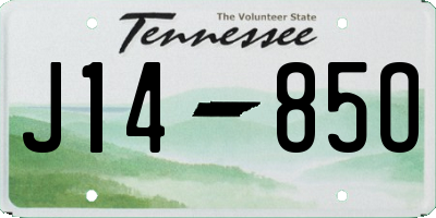 TN license plate J1485O