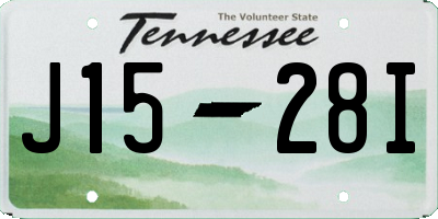 TN license plate J1528I
