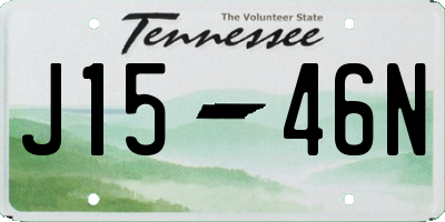 TN license plate J1546N